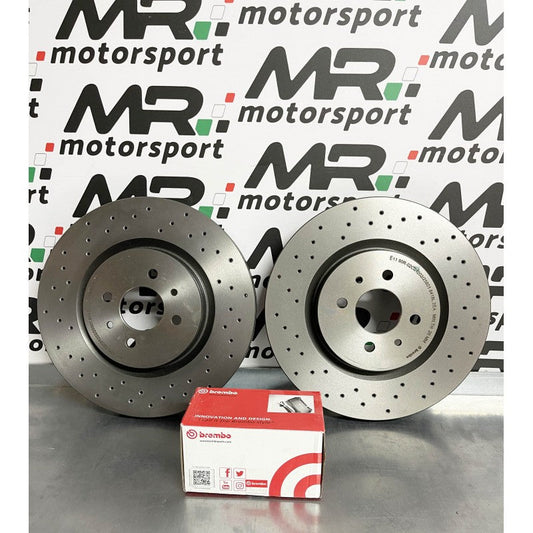 Pack Dischi Forati 305 mm con pastiglie per 500/595 Abarth