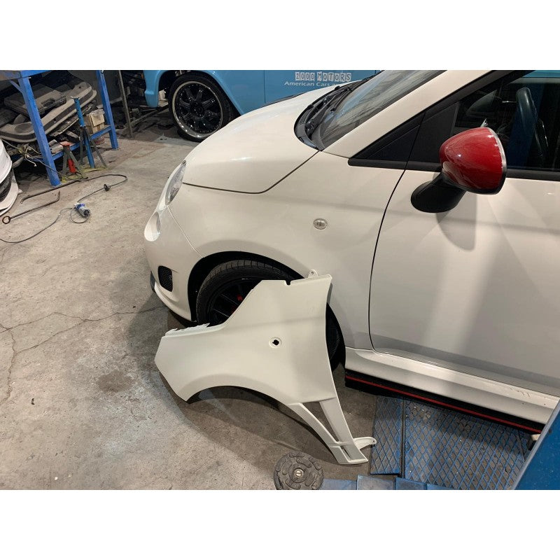 Parafanghi ant.Dx e Sx - mod. RS in Vetroresina - Fiat 500 Abarth