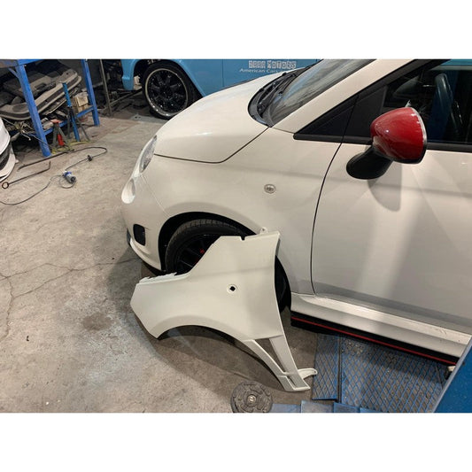 Parafanghi ant.Dx e Sx - mod. RS in Vetroresina - Fiat 500 Abarth