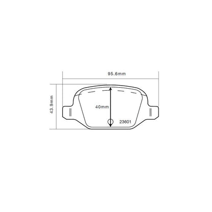 Pastiglie Brembo hp 2000 posteriori 500 abarth