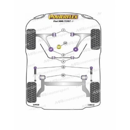 POWERFLEX 500 Abarth Boccola Supporto Motore PFF16-521